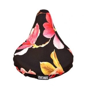 Pokrowiec siodła czerń/magnolia róż