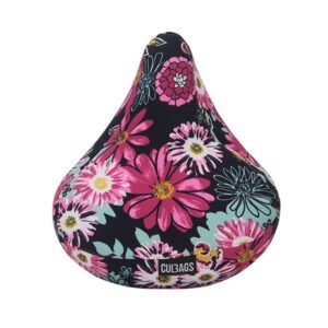 Pokrowiec siodła czerń/róż-błętit