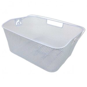 Kosz tylny metalowy biały