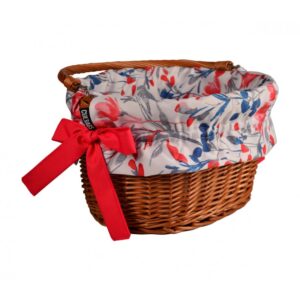 Wyściółka koszyka biała tulipany