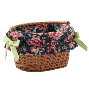 Wyściółka koszyka granat/róże