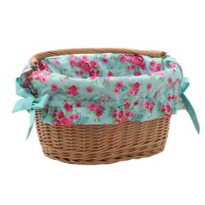 Wyściółka koszyka mięta/róże