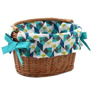 Wyściółka koszyka turkus/kształty